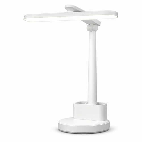 Adjustable LED Desk Lamp with Pen Holder