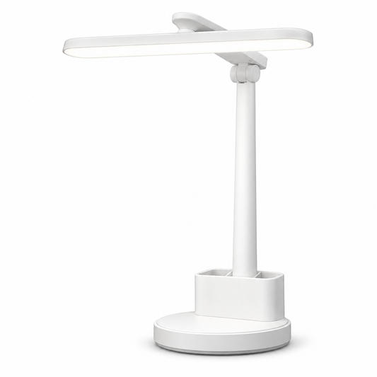 Adjustable LED Desk Lamp with Pen Holder