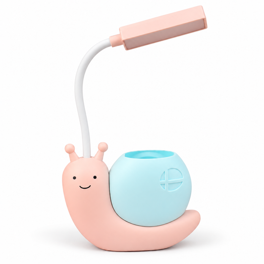 Cute Snail LED Desk Lamp with Pen Holder